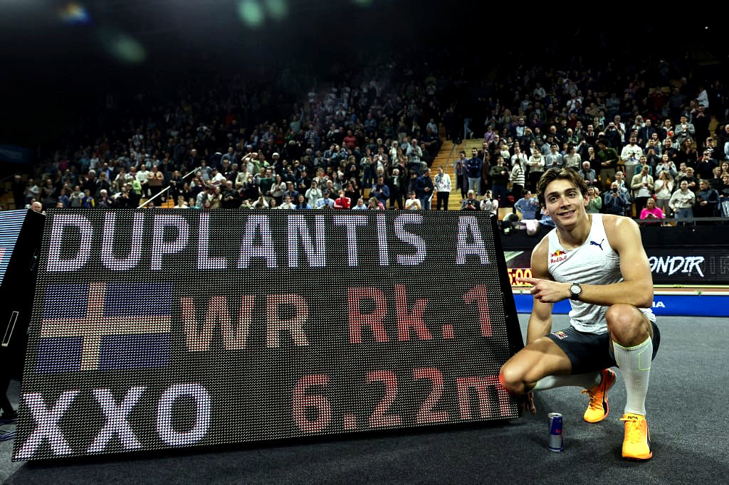 Арманд Дуплантис - рекорд мира - 6,22!
