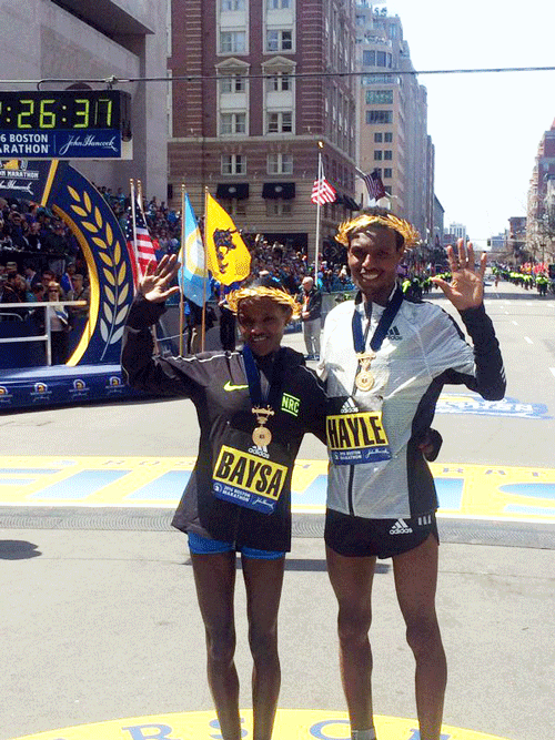 Победа Эфиопии на 120-м марафоне в Бостоне 